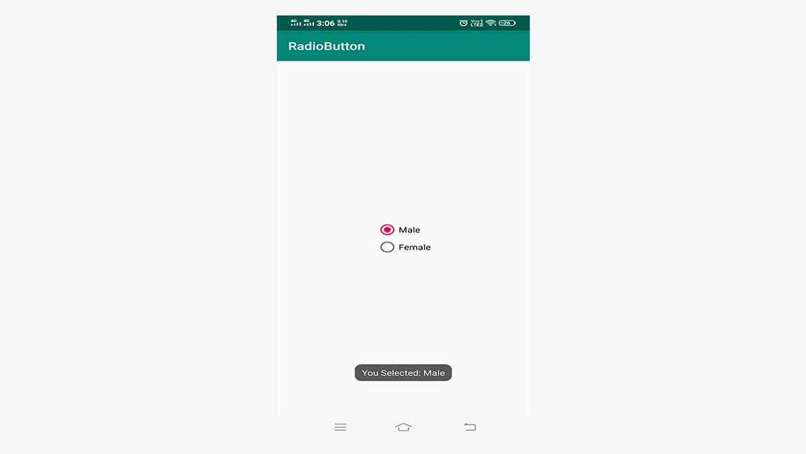 Android GUI Android RadioButton 
