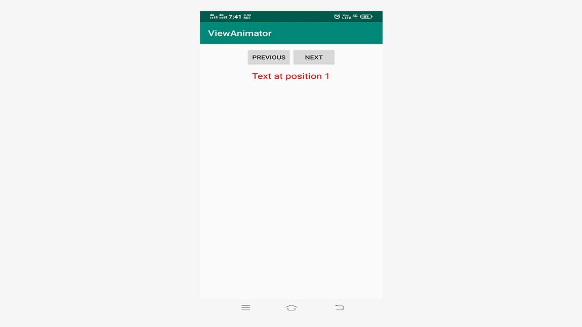 Android GUI Android_ViewAnimator