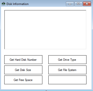 Disk Information in c#